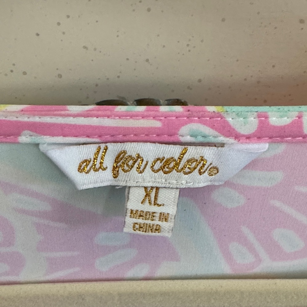 All For Color Pink and Mint Patterned Accessory - Picture 2 of 6